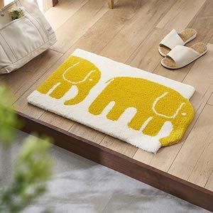 フィンレイソン　エレファント柄 グレーラグ　カーペット 200x200cm フィンレイソン エレファント柄 グレーラグ カーペット 200x200cm