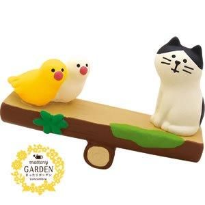 デコレ（DECOLE）コンコンブル 満開にゃんこ ちょうちょ【置物