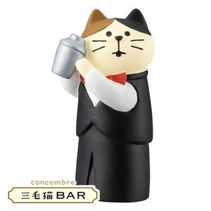 デコレ（DECOLE）コンコンブル 三毛猫BAR バーテンニャー【置物