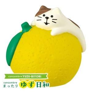 デコレ(DECOLE)コンコンブル まったりゆず日和 ゆず湯猫【置物 デコレ(DECOLE)コンコンブル まったりゆず日和 ゆず湯猫【置物