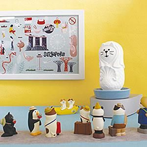 デコレ（DECOLE）コンコンブル しっとり壷 世界の像【加湿器