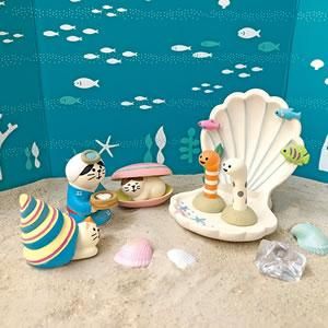 コンコンブル デコレ 海の家 生ビール 置物