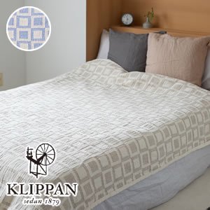 クリッパン（KLIPPAN）シュニールコットンブランケット フレーム シングル W140×L180cm【北欧雑貨】の商品画像