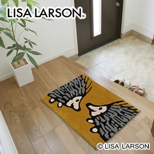 リサ・ラーソン（Lisa Larson）玄関マット おしゃべりイギー【おしゃれ/北欧/洗える】の商品画像