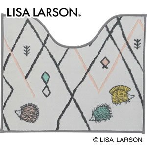 リサ・ラーソン（Lisa Larson）トイレマット ハリネズミ2【おしゃれ/北欧インテリア】の商品画像