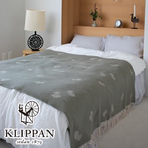 クリッパン（KLIPPAN）スローケット CHOUCHO オリーブ W130×L200cm【北欧寝具】の商品画像