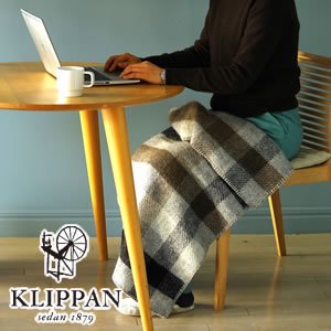 クリッパン（KLIPPAN）ウールブランケット ゴットランド チェック ミニ W65×L90cm【北欧寝具】の商品画像