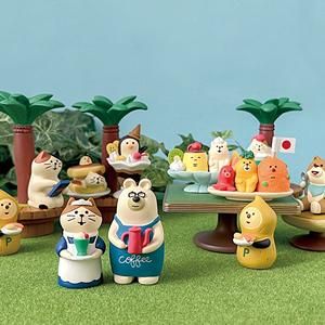 DECOLE デコレ concombre コンコンブル 毛づくろい猫 置物