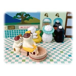 デコレ(DECOLE)コンコンブル まったり湯 お風呂黒猫【置物 デコレ(DECOLE)コンコンブル まったり湯 お風呂黒猫【置物