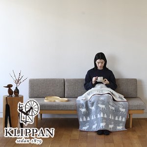 クリッパン（KLIPPAN）ウールブランケット ワイルダネス ハーフ W90×L130cm【北欧寝具】の商品画像