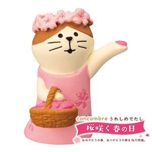 デコレ（DECOLE）コンコンブル 桜祝福猫【置物】の商品画像