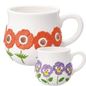 カプラ焼き　メキシコ雑貨　オレンジ　花柄　モルカヘテ　北欧雑貨　インテリア カプラ焼き メキシコ雑貨 オレンジ 花柄 モルカヘテ 北欧雑貨