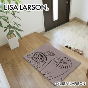 リサ・ラーソン（Lisa Larson）玄関マット スティッカンとシグリット【おしゃれ/北欧インテリア】の商品画像