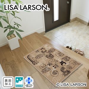 リサ・ラーソン（Lisa Larson）玄関マット スケッチ【おしゃれ/北欧 
