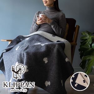 クリッパン（KLIPPAN）ウールブランケット CHOUCHO ハーフ W90×L130cm【北欧雑貨】の商品画像