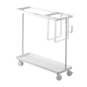 オシャレ 便利 トレー ラック 新品 キャスター付 キャスター付きフィットネスグッズ収納ラック タワー【運動器具