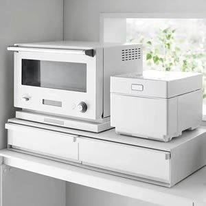 ツーウェイキッチン家電下引き出し&スライドテーブル タワー W80