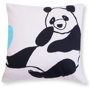 adorno（アドルノ）クッションカバー Panda（パンダ） 450×450mm【北欧風生地】の商品画像