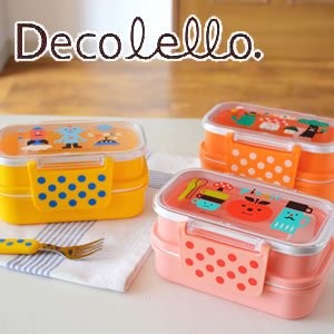 デコレ（DECOLE）デコレロ タイトランチBOX 2段 各種【入園/弁当箱/キッズ】の商品画像