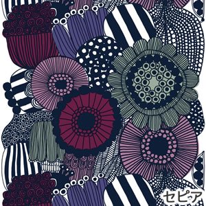 マリメッコ（marimekko）生地（ファブリック）シィールトラプータルハ（Siirtolapuutarha）【10cm単位販売/海外正規品（フィンランド直輸入）】  - 北欧ラグ・おしゃれなカーテン・人気インテリア収納通販 | Puolukka