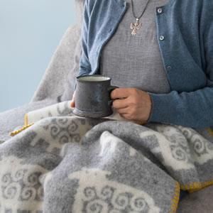 クリッパン（KLIPPAN）ウールブランケット ヒツジ ミニ W65