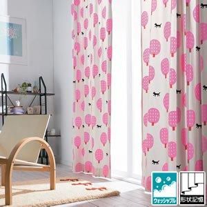 マタノアツコ（俣野温子）遮光カーテン 小さな家 1枚入【北欧