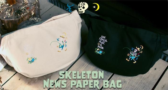 Skeleton News Paper Bag - Tsunami Lures Online Store