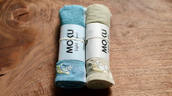 MOKU Light Towel 別注刺繍入りフェイスタオル (Online Limited