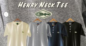<img class='new_mark_img1' src='https://img.shop-pro.jp/img/new/icons2.gif' style='border:none;display:inline;margin:0px;padding:0px;width:auto;' />TNML Fish Patch Henry Neck Tee