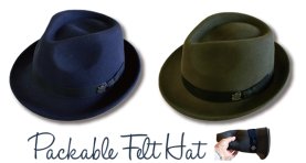 Packable Felt Hat