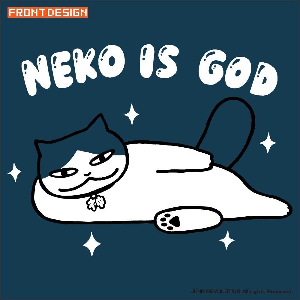 NEKO IS GOD／キテレツTシャツ 悪意1000％