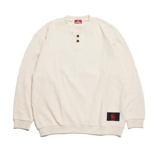 HELLRAZOR Waffle Henley Sweater
