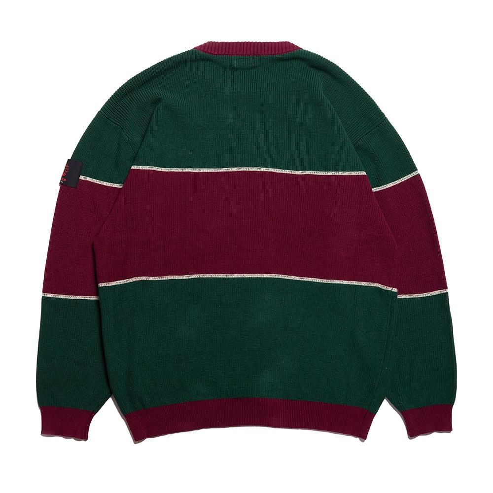 ヘルレイザー HELLRAZOR Big Stripe Crew Knit｜Delicious[デリシャス 