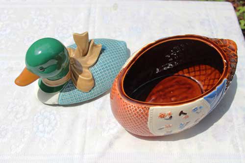 ダックのクッキー・ジャー（陶器製） - 鎌倉 アメリカン雑貨 アンティーク ヴィンテージ「アメ車庫」
