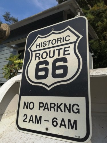 レア！HISTRIC ROUTE 66 NO PARKINGサイン - 鎌倉 アメリカン雑貨