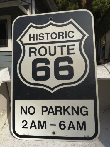 レア！HISTRIC ROUTE 66 NO PARKINGサイン - 鎌倉 アメリカン雑貨