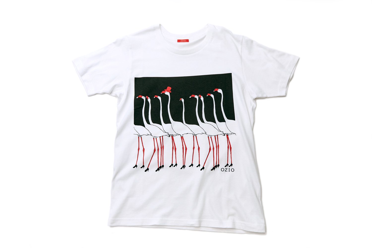 OZIO Tシャツ-flamingo - バッグ 革鞄 革小物 永嶺康紀 OZIO（オジオ）公式サイト