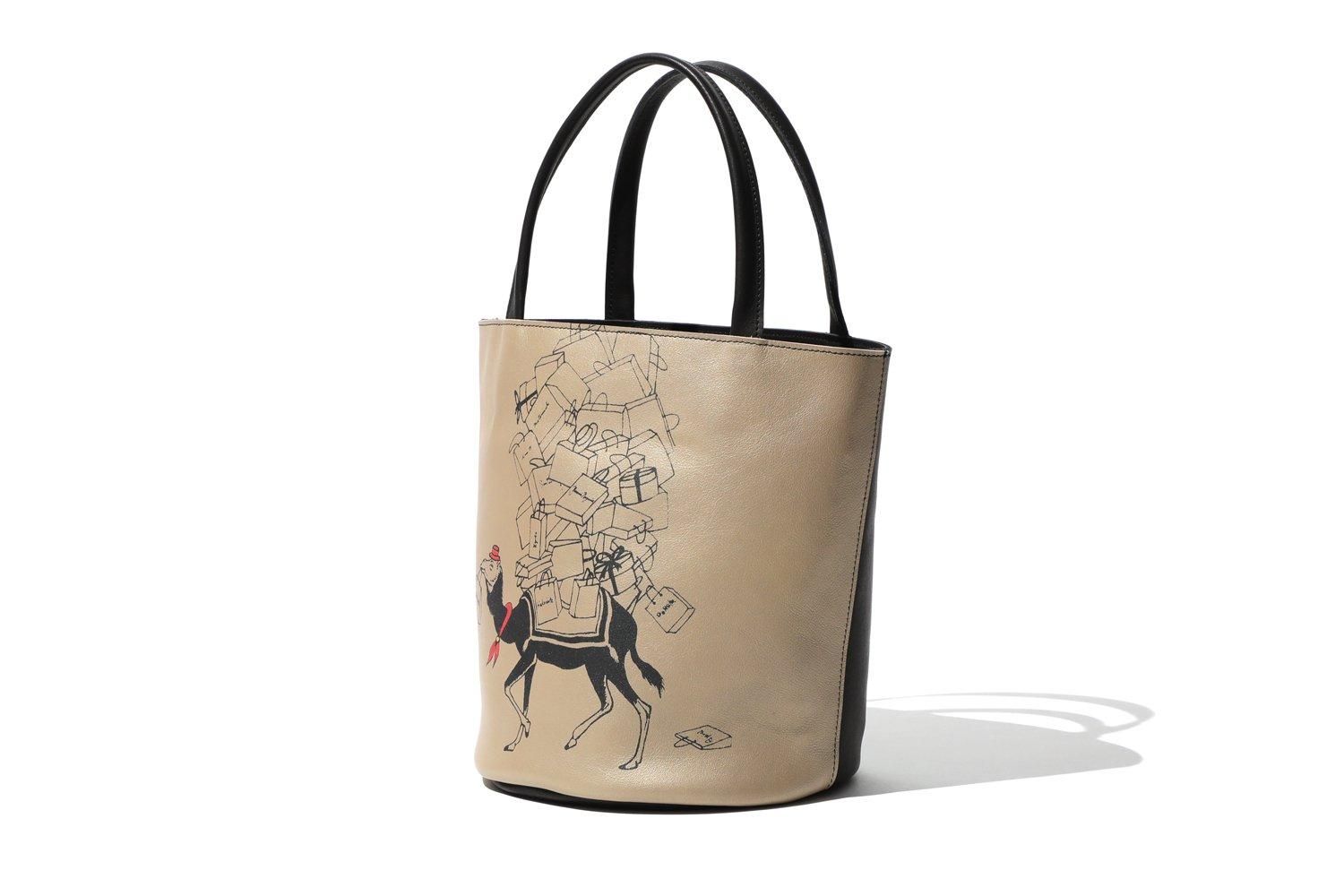 Animal mini bucket（ミニバケツ）ラクダ - バッグ 革鞄 革小物