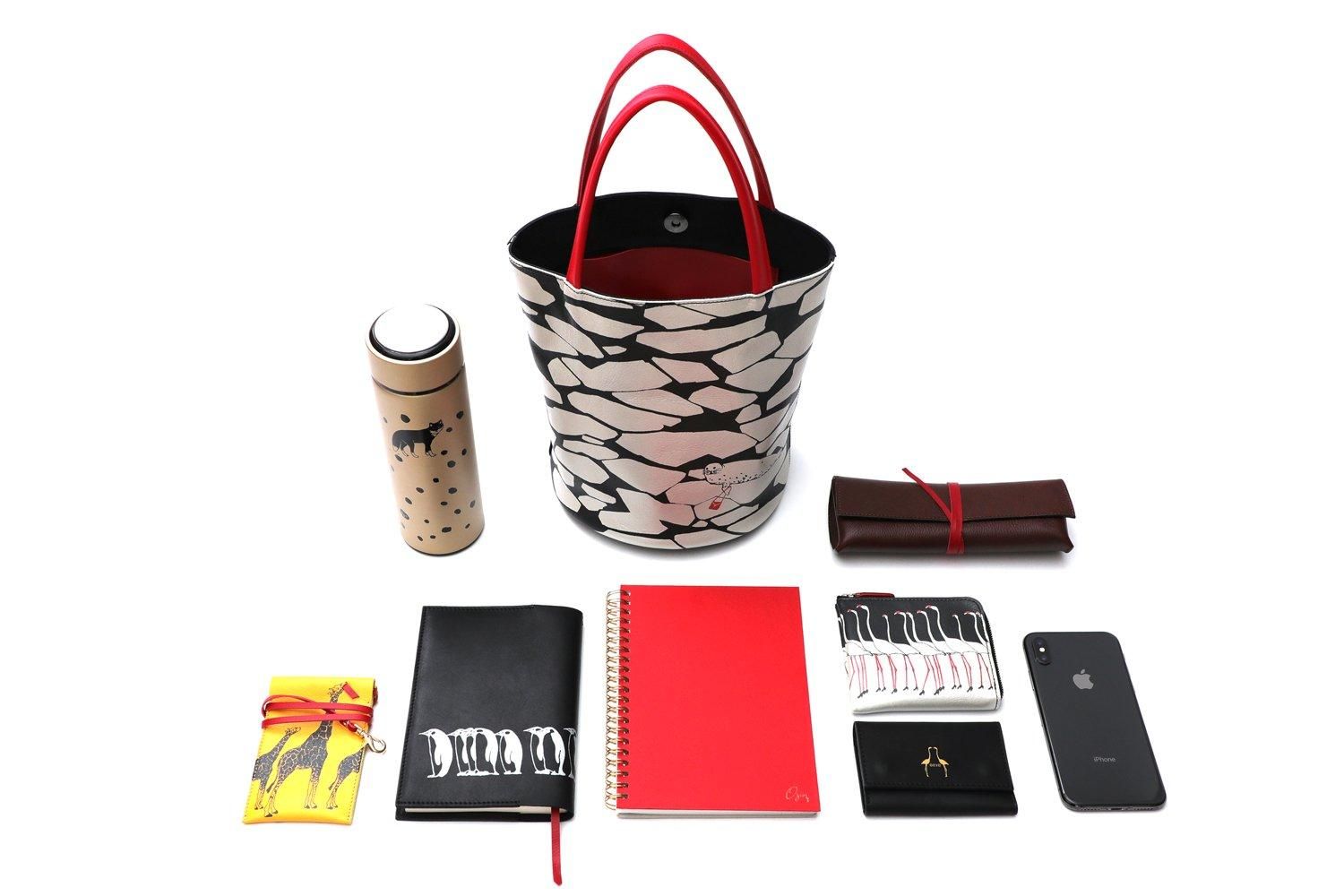 Animal mini bucket（ミニバケツ）アザラシ - バッグ 革鞄 革小物 永嶺