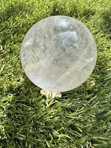 ブラジル水晶スフィア大玉 台座付き 327g | 大玉のスフィアを