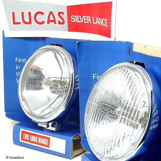 NOS LUCAS FT/LR 6/9 FOG & LONG RANGE LAMP SET/ルーカス フォグ ...