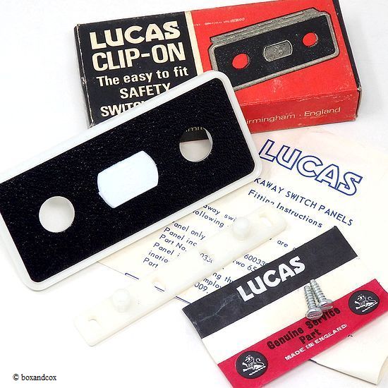 NOS LUCAS CLIP-ON SAFTY SWITCH PANEL/ルーカス クリップオン スイッチパネル BOX デッドストック - bac  style