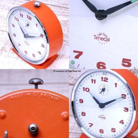 1960-70年代 SMITHS Timecal/スミス 目覚まし時計 オレンジ