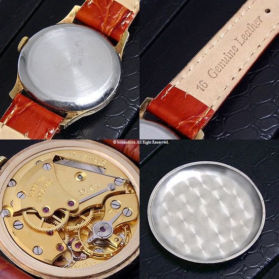 UNIVERSE WATCH DE-LUXE 17石 腕時計 手巻き 金メッキ 14813 ゴールド ビンテージ メンズ 機械式