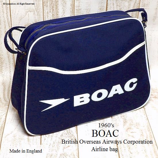 1960's BOAC Airline bag shoulderNOS/エアライン ショルダーバッグ 