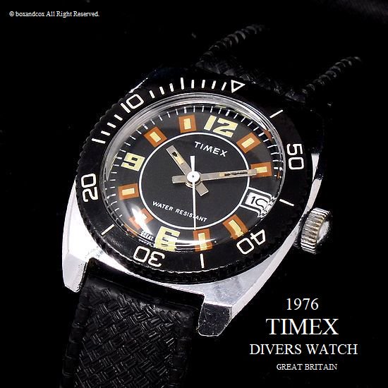 1976年 Vintage TIMEX DIVERS DATE /英国 ビンテージ タイメックス