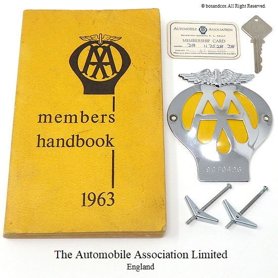 1961-63年 AA MEMBERS SET AAカーバッジ他 - bac style