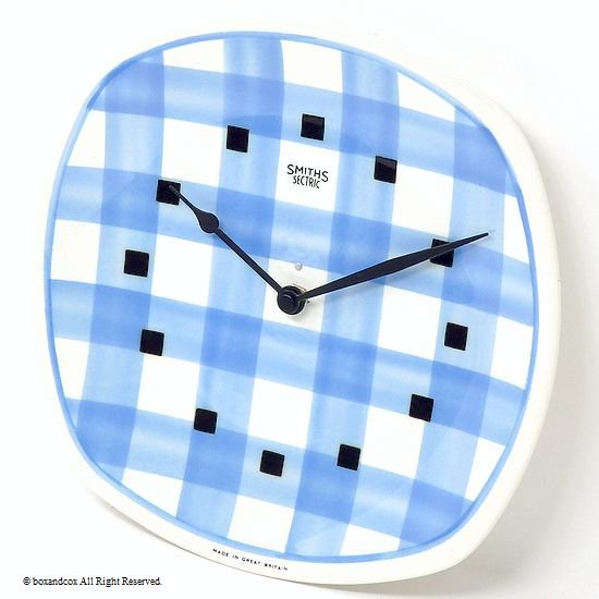 1960's T.G.GREEN GINGHAM WALL CLOCK by SMITHS/スミス ギンガム