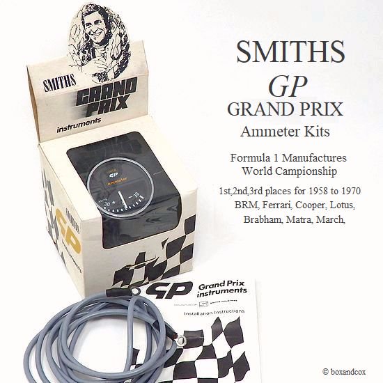 1970's SMITHS GRAND PRIX AMPS/スミス GP アンメーター 電流計 デッドストック ディスプレイBOX - bac  style