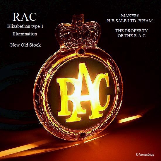 超貴重！1960's RAC-Royal Automobile Club Members Illumination ...